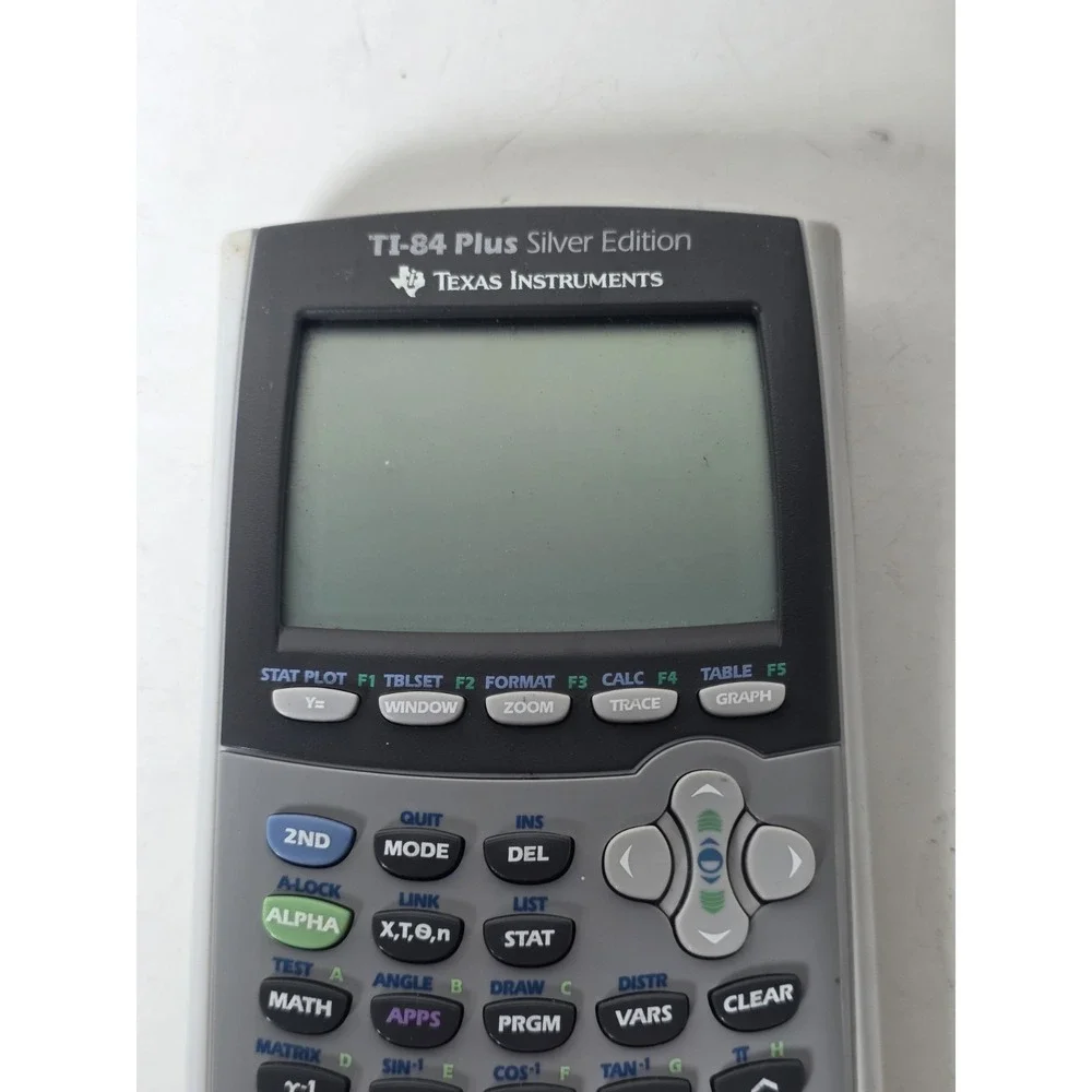 Texas Instruments TI-84 Plus Silver Edition Graphing Calculator - Grey W/ COVER